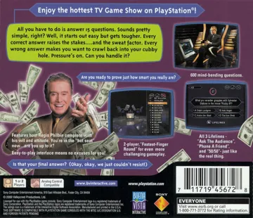 Who Wants to Be a Millionaire - 2nd Edition (US) box cover back